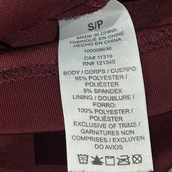 Dynamite Wine Red Sleeveless Mini Dress - Picture 4 of 4